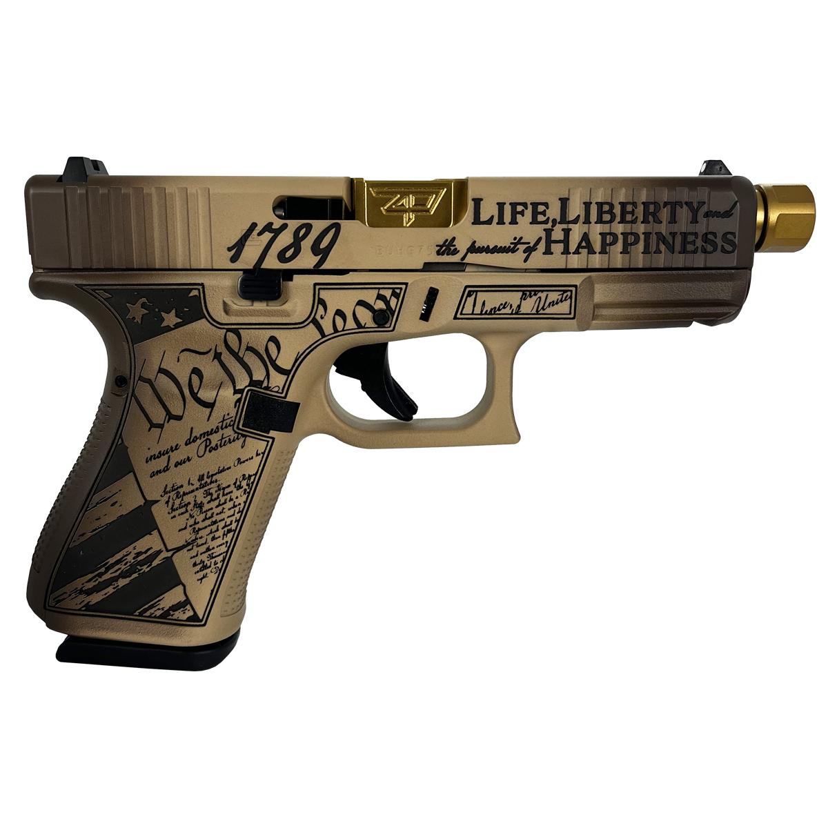 Glock 19 Gen 5 Tan 9mm 4.6" Barrel 15-Rounds Constitution Model