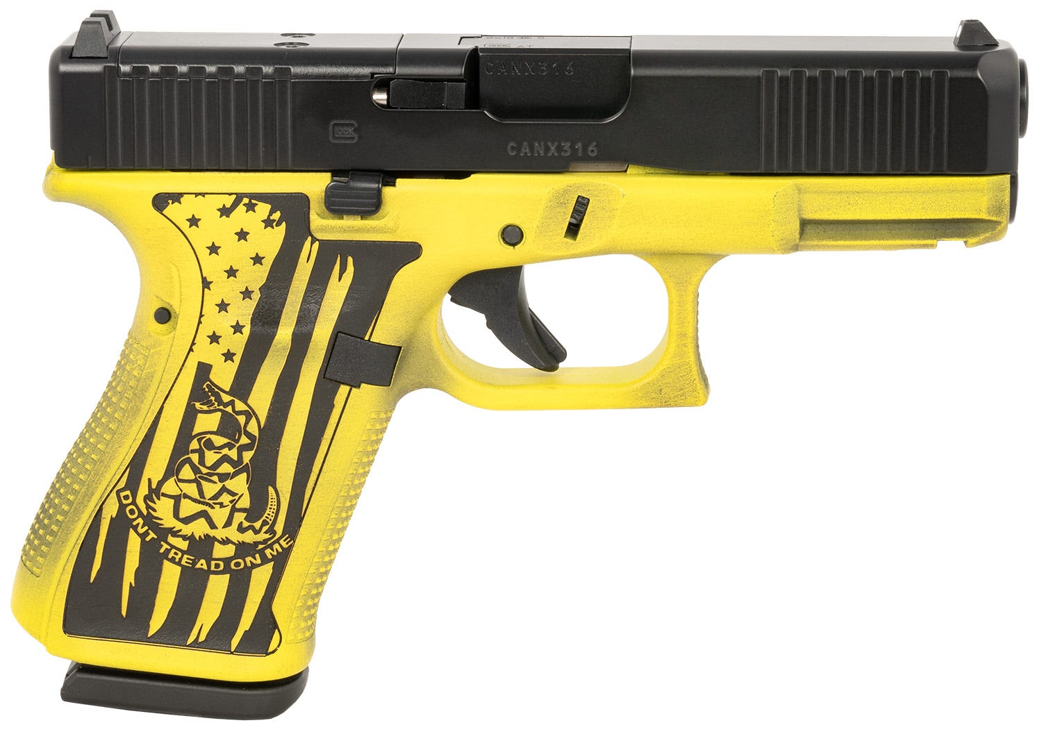 Glock 19 Gen5 MOS "Gasdon Flag" Yellow 9mm 4.02" Barrel 15-Rounds
