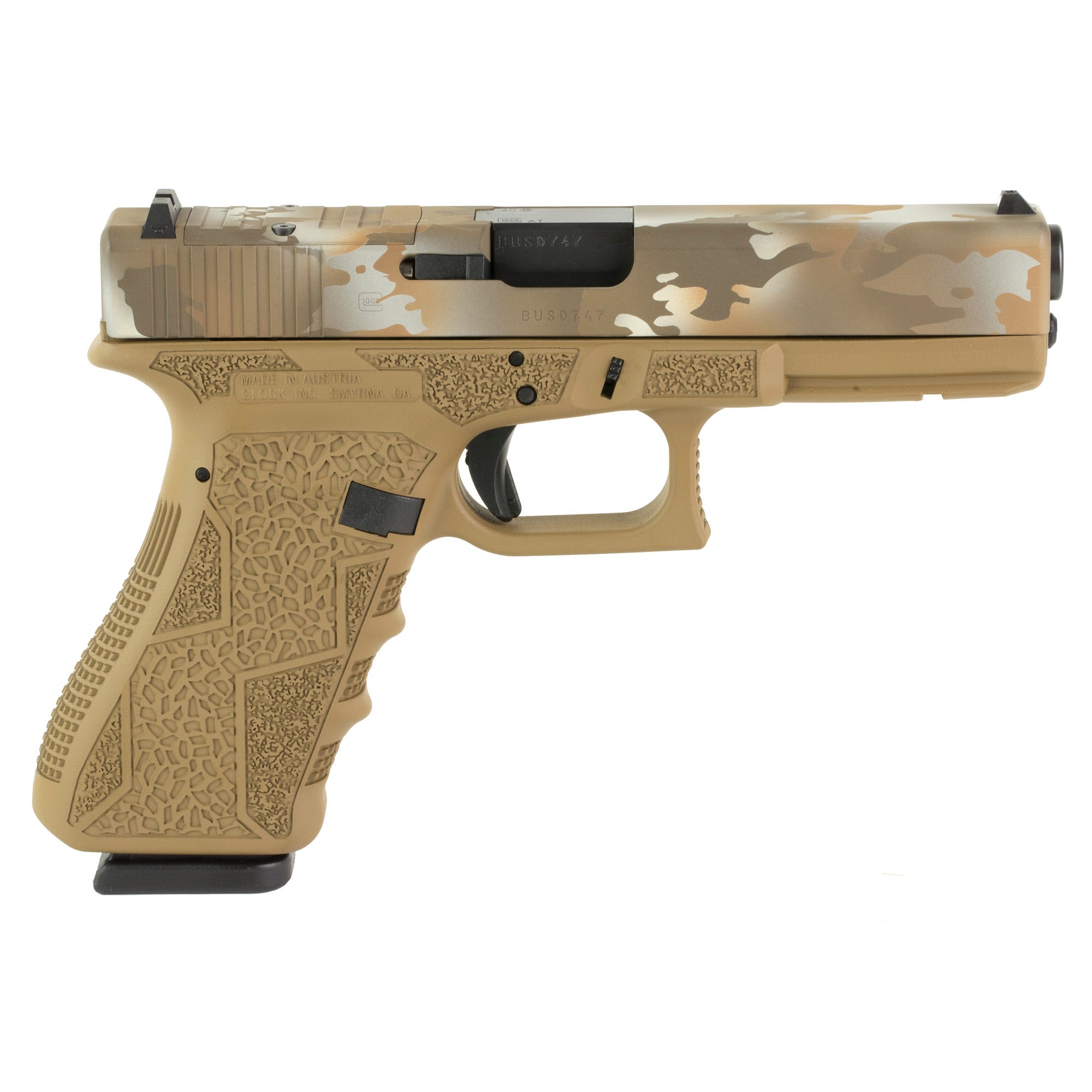Shark Coast Tactical Glock 22 Gen3 FDE MultiCam .40 SW 4.49" Barrel 15-Rounds - Image 2