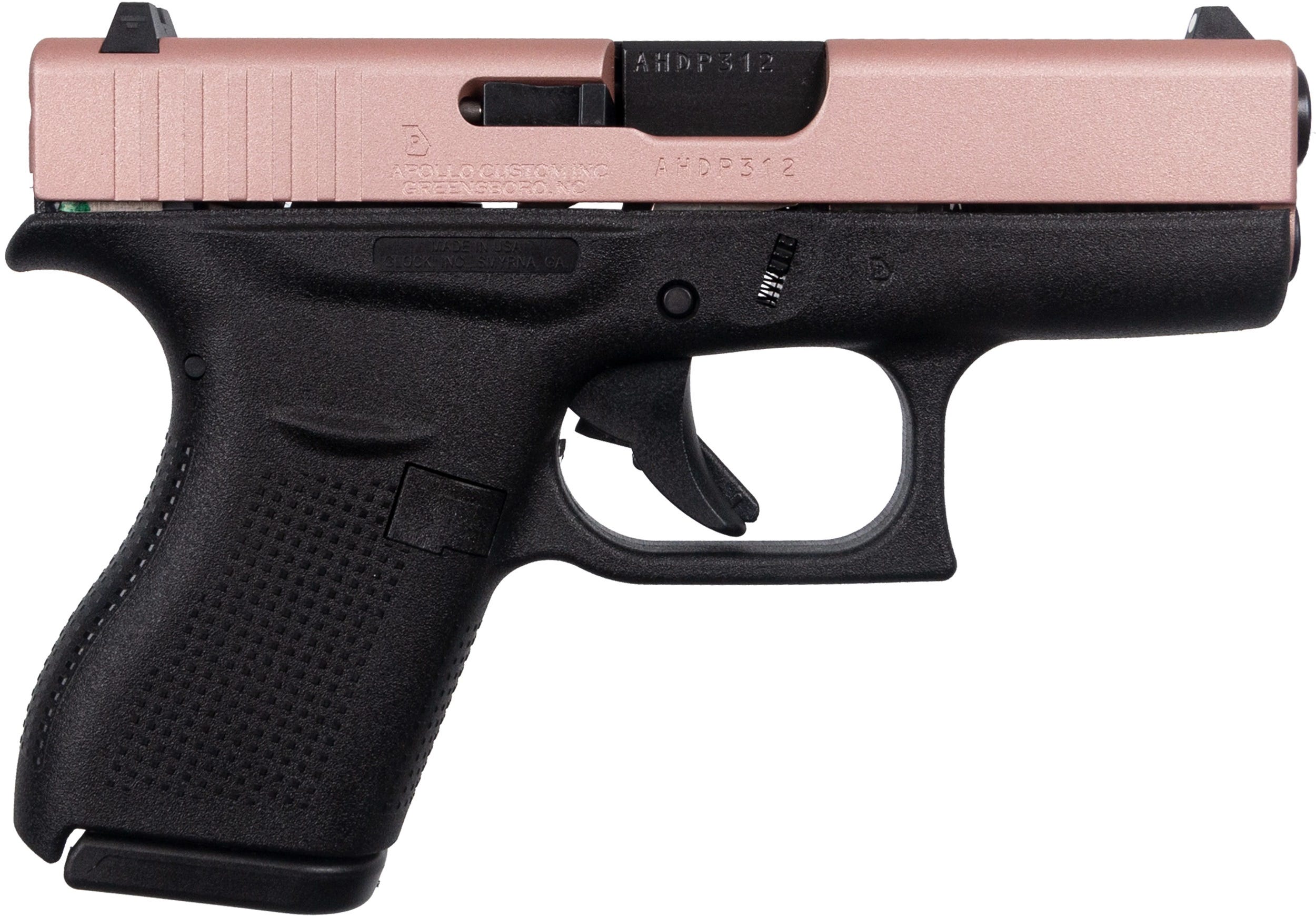 Glock 42 Rose Gold .380 ACP 3.2" Barrel 6-Rounds