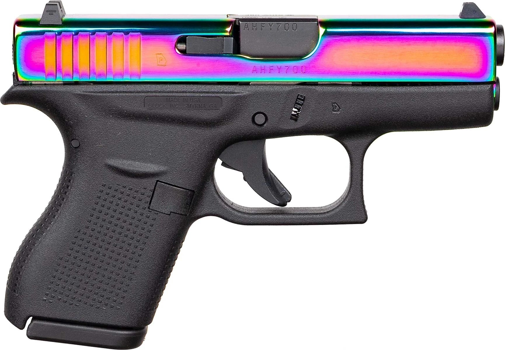 Glock 42 "Rainbow" .380 ACP 3.2" Barrel 6-Rounds