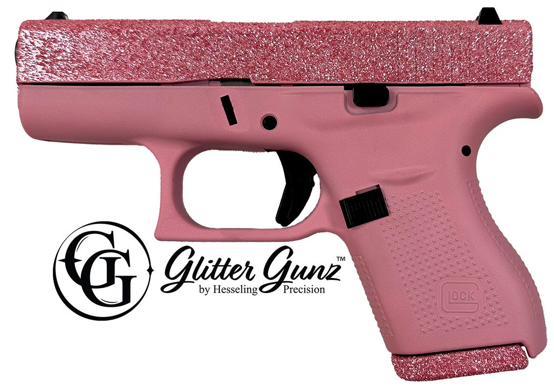 Glock 42 Bubblegum Glitter .380 ACP 3.25" Barrel 6-Rounds