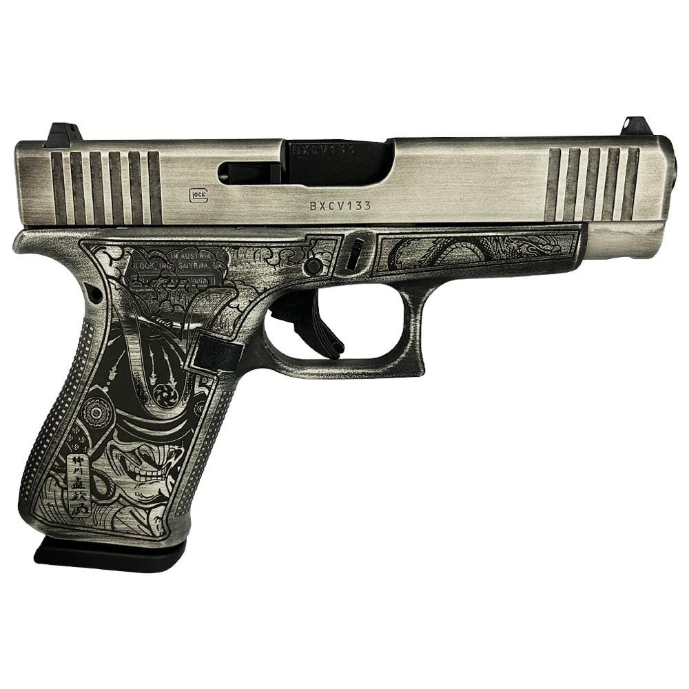Glock 48 Custom "Battle Worn Slide/Bushido Frame" 9mm 4.17" Barrel 10-Rounds