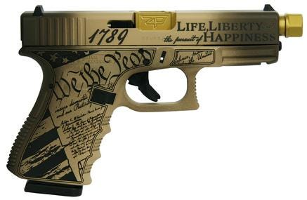 Glock Constitution Model G19 Gen 3 Engraved 9mm 4.6" Barrel 15-Rounds
