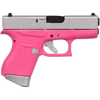 Glock 43 Pink/Aluminum 9mm 3.39-inch 6Rds