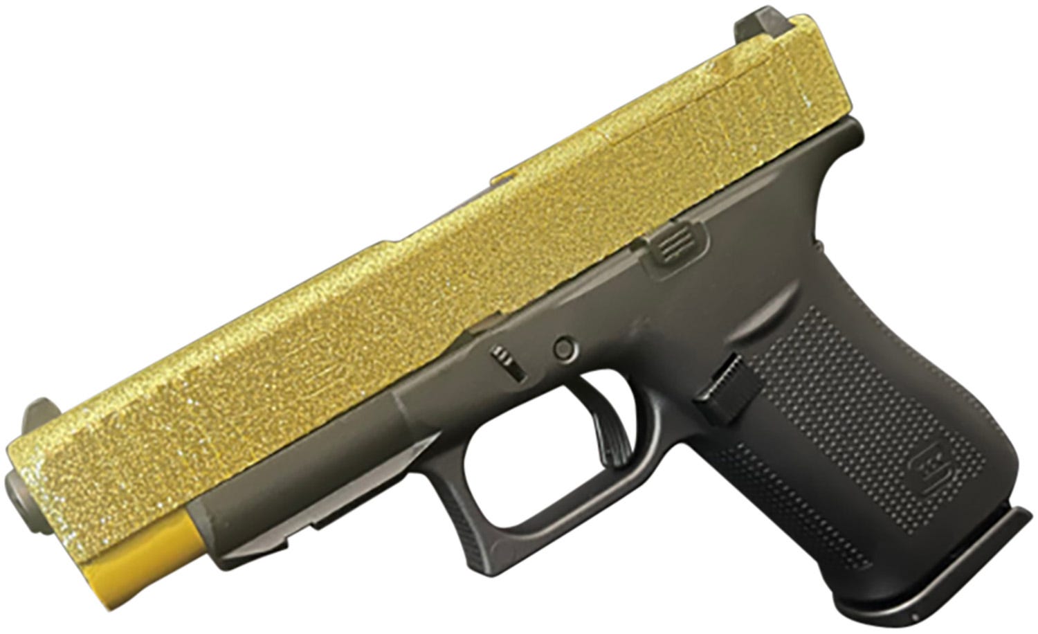 Glock G43X MOS Gold Glitter 9mm 3.4" Barrel 10-Rounds