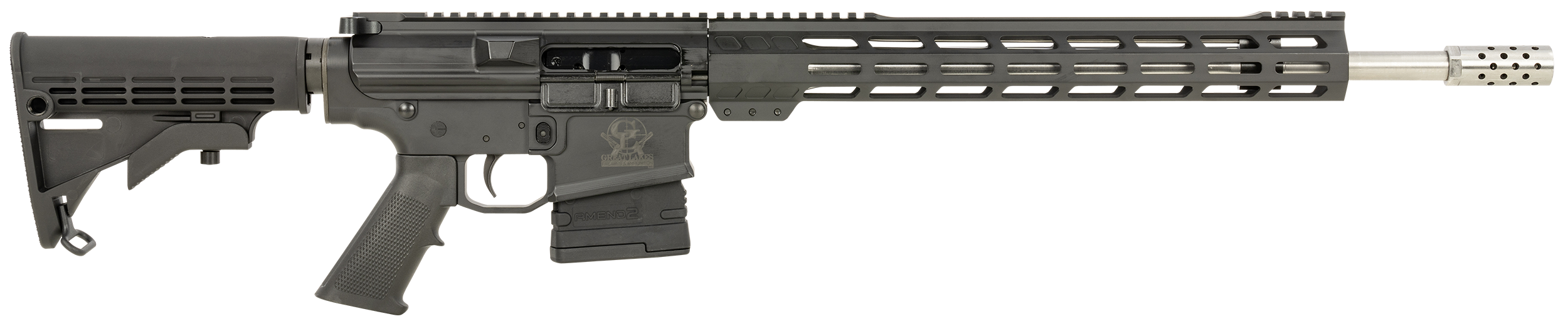 Great Lakes Firearms and Ammunition AR-10 Black .308 Win 18" Barrel 20-Rounds