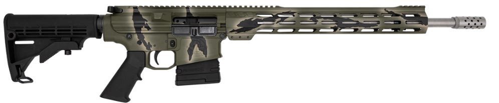 Great Lakes Firearms and Ammunition AR-10 Pursuit Green / SS .308 Win 18" Barrel 10-Rounds