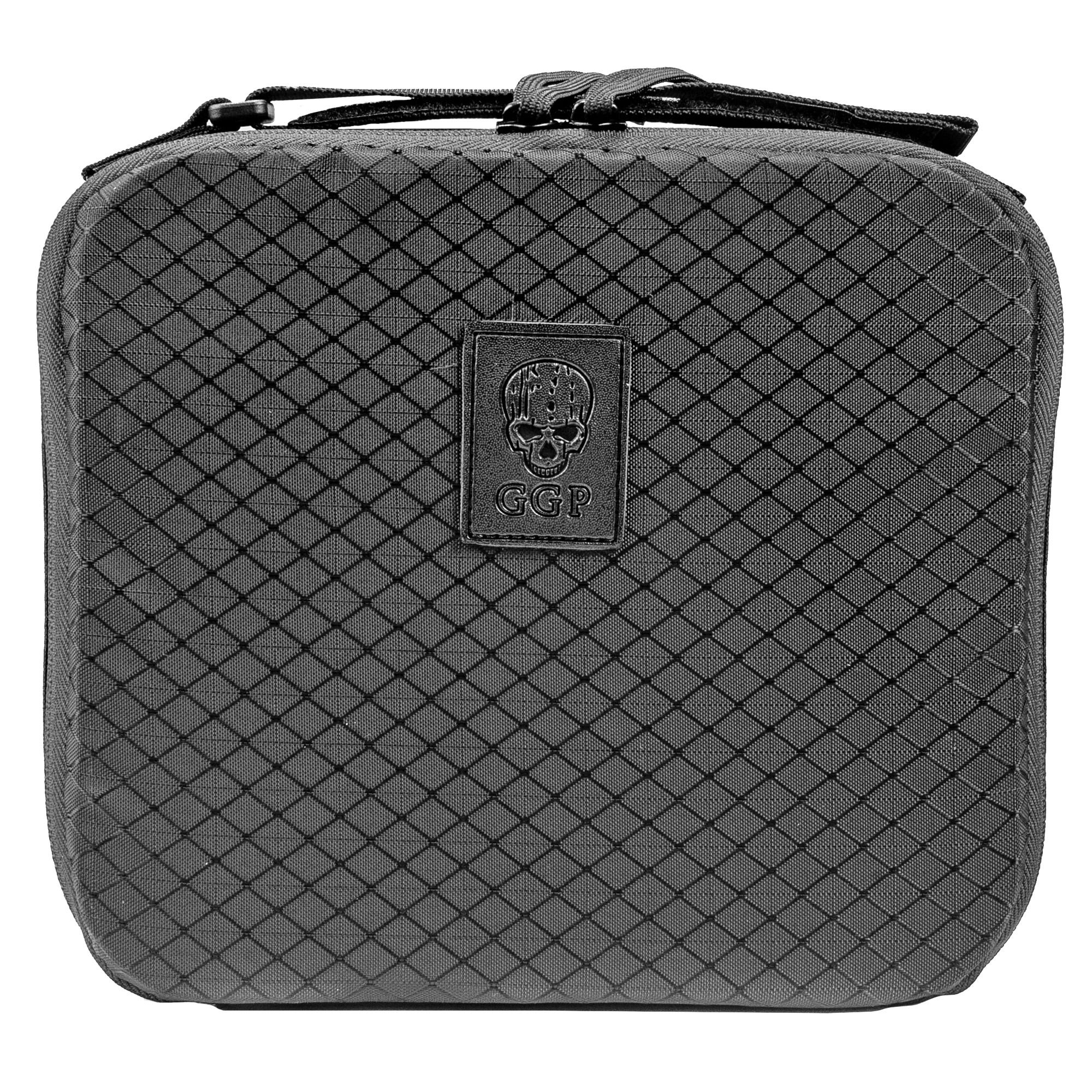 Grey Ghost Gear Pistol Case with Adjustable Carry Strap for Full Size Pistol and Two Magazines