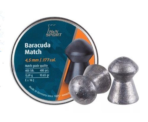 H&N Baracuda Match .177 Caliber 400-Rounds 4.5mm