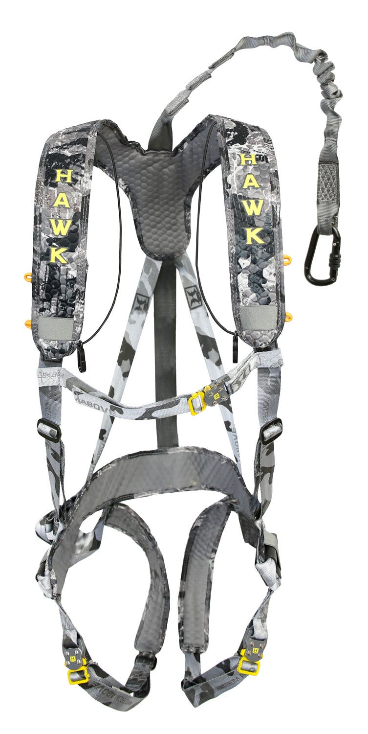 Hawk Hunting Elevate Line Safety Harness Chaos Black