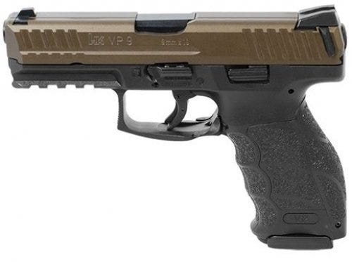 Heckler and Koch VP9 Midnight Bronze 9mm 4.09" 15-Round Three-Dot Sights