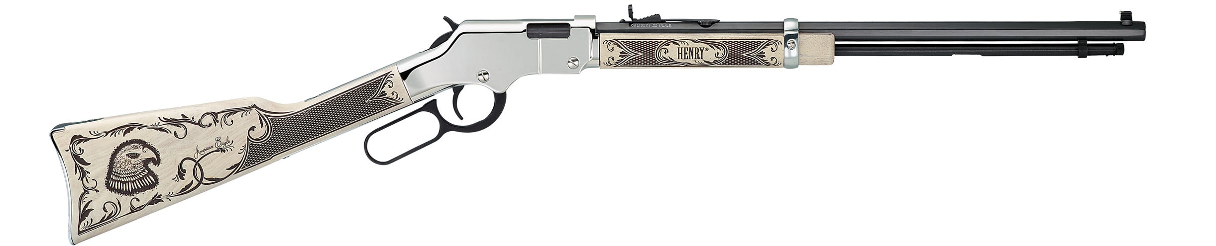 Henry Repeating Arms Golden Boy Silver American Eagle Walnut / Blued .22 LR 20" 16 RD