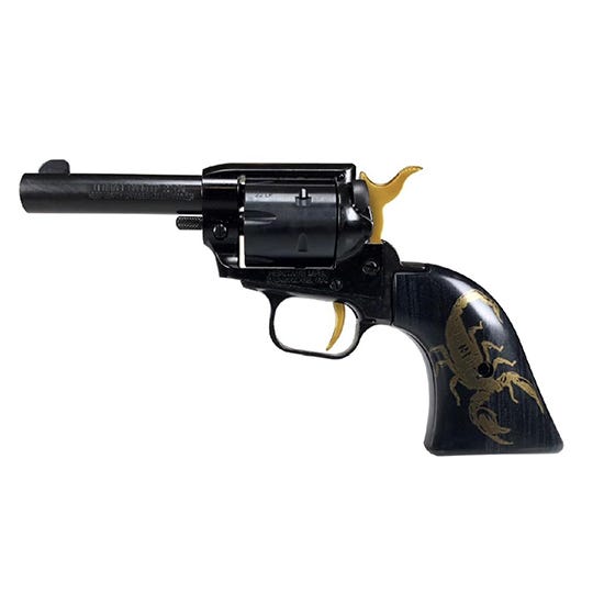 Heritage Firearms Barkeep Black / Gold Scorpion .22 LR 3" Barrel 6-Rounds