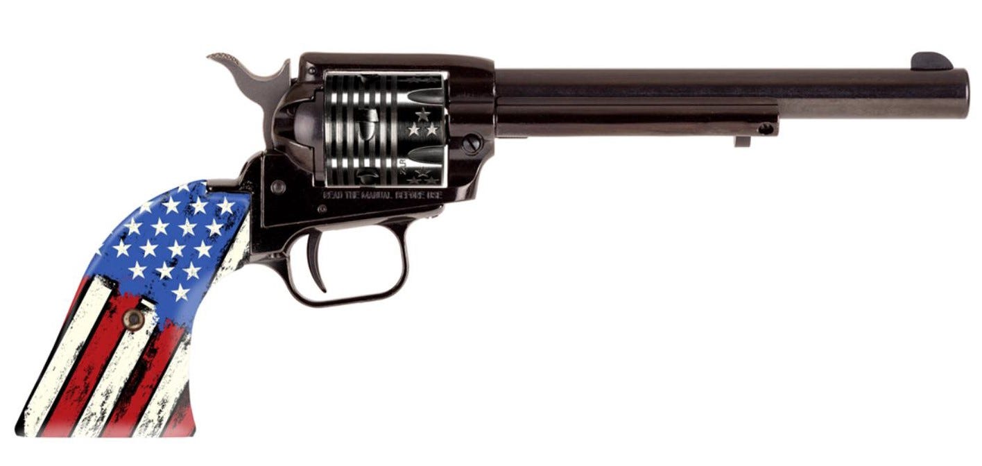Heritage Firearms Rough Rider US Flag Engraved .22 LR 6.5" Barrel 6-Rounds