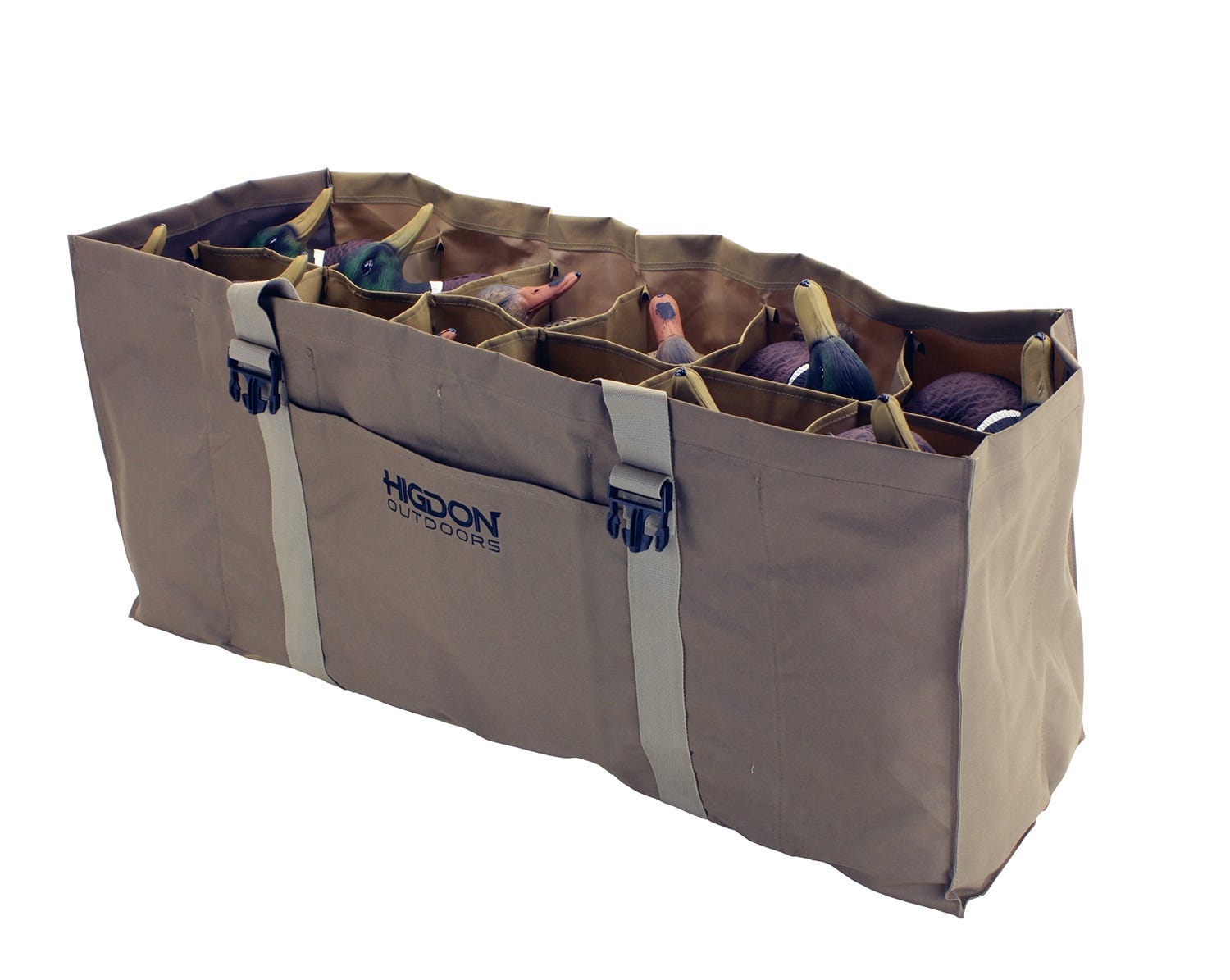 Higdon Outdoors X-Slot Decoy Bag Tan 36"x24"x16" 6-24 Slots