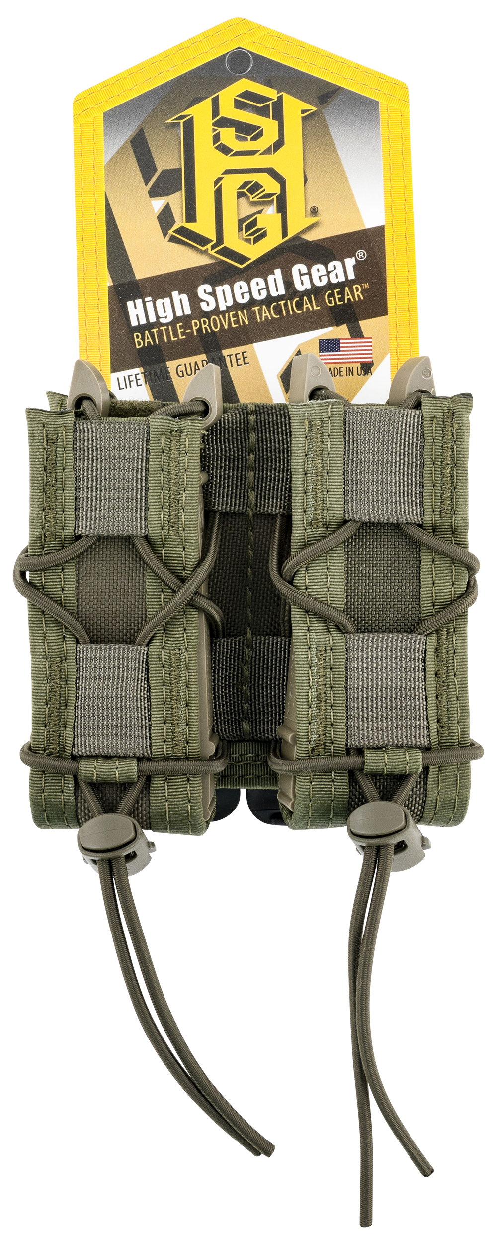 High Speed Gear TACO Double Pistol Mag Pouch OD Green