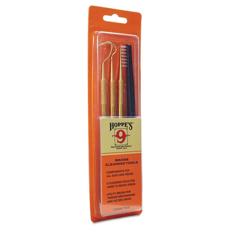 Hoppes T03 Cleaning Picks Brass Blister