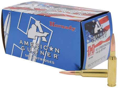 Hornady American Gunner 140 Grain BTHP Brass 6.5 Creedmoor 50Rds