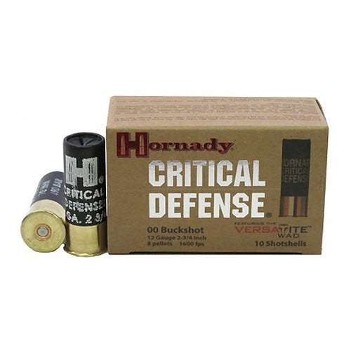 Hornady Critical Defense 12 GA 2.75-inch 00 Buck 10Rds