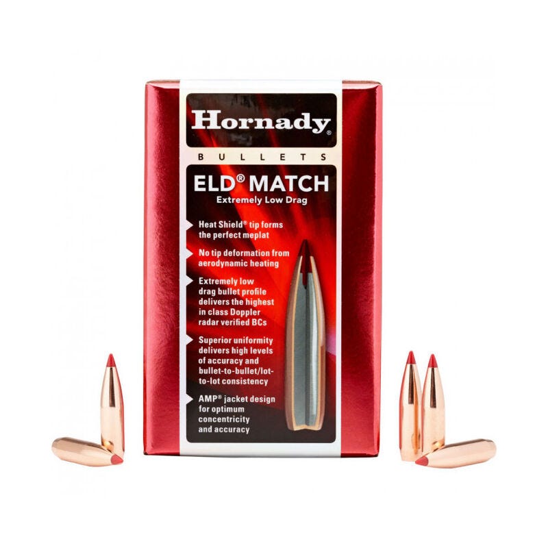 Hornady .22 Caliber .224 Bullets ELD Match 88 Grains 3500 Rounds
