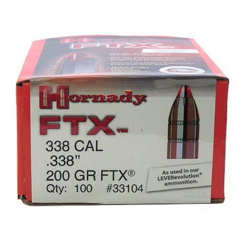 Hornady 33104 Bull .338 200 FTX 100