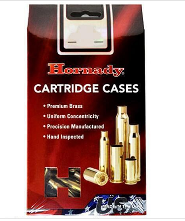 Hornady Reloading Components 9mm Luger New Unprimed Brass Cartridge Cases 200 Count