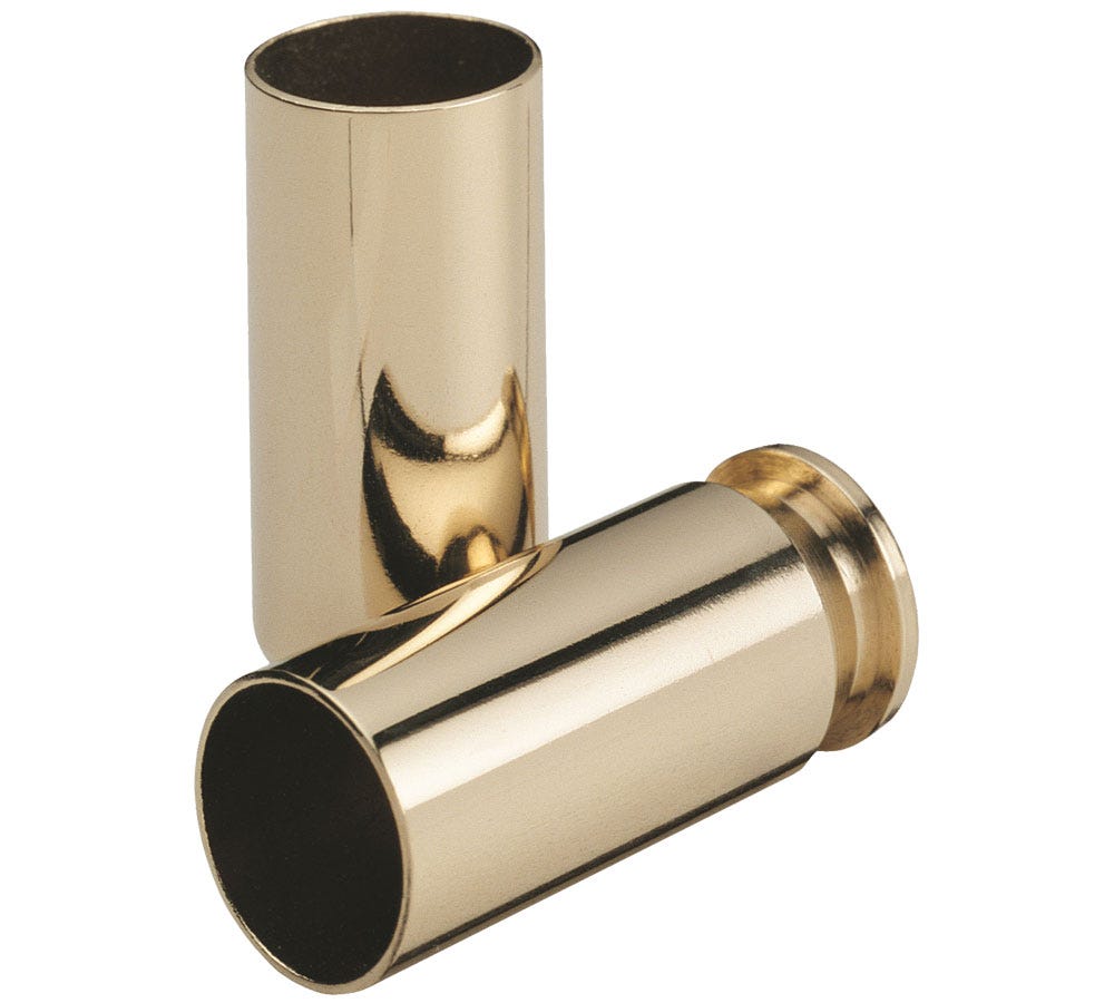 Hornady Reloading Components .40 Smith & Wesson New Unprimed Brass Cartridge Cases 200 Count