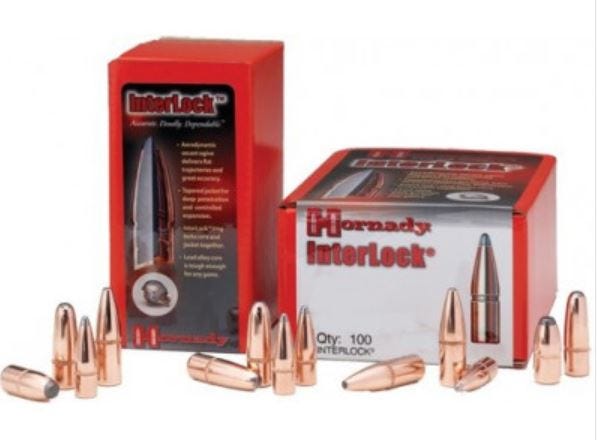Hornady Interlock Bulk Bullets 7.62x39mm .310" 123 Grain SP 2800 Rounds
