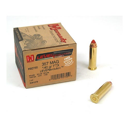 Hornady LEVERevolution .357MAG 140GR FTX 25Rds