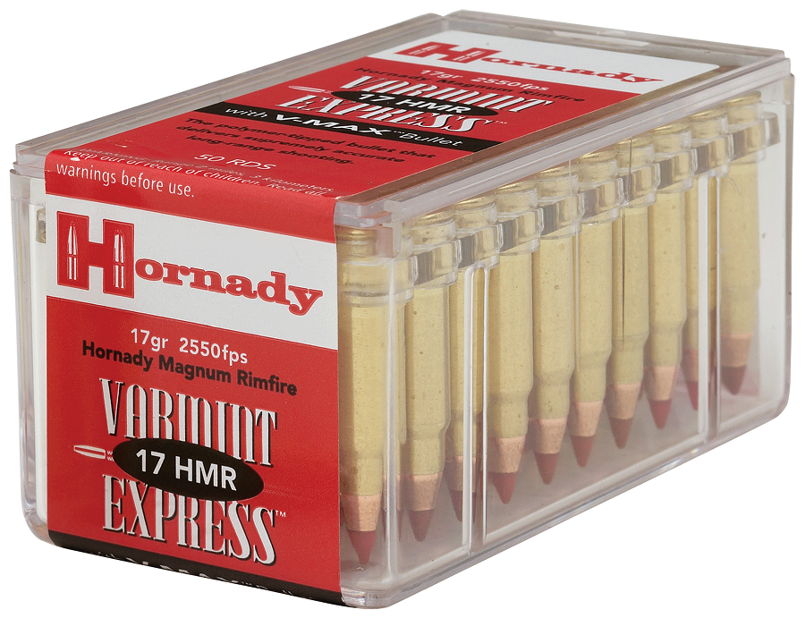 Hornady Varmint Express Brass 17 HMR 17 Grain 50-Rounds V-MAX