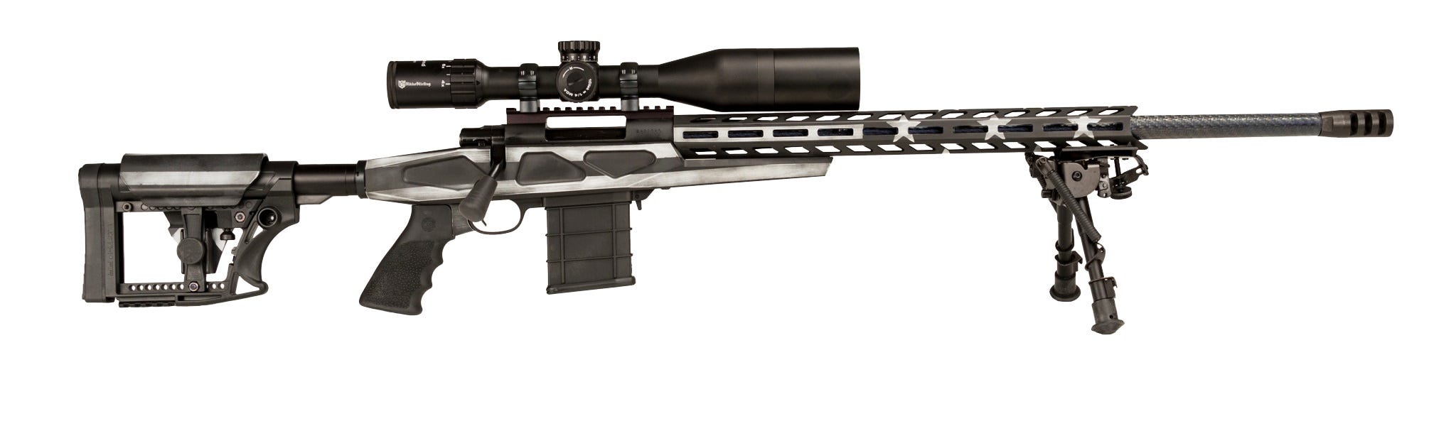 Howa M1500 APC American Flag Black / White 6.5 Creedmoor 24" Barrel 10-Rounds