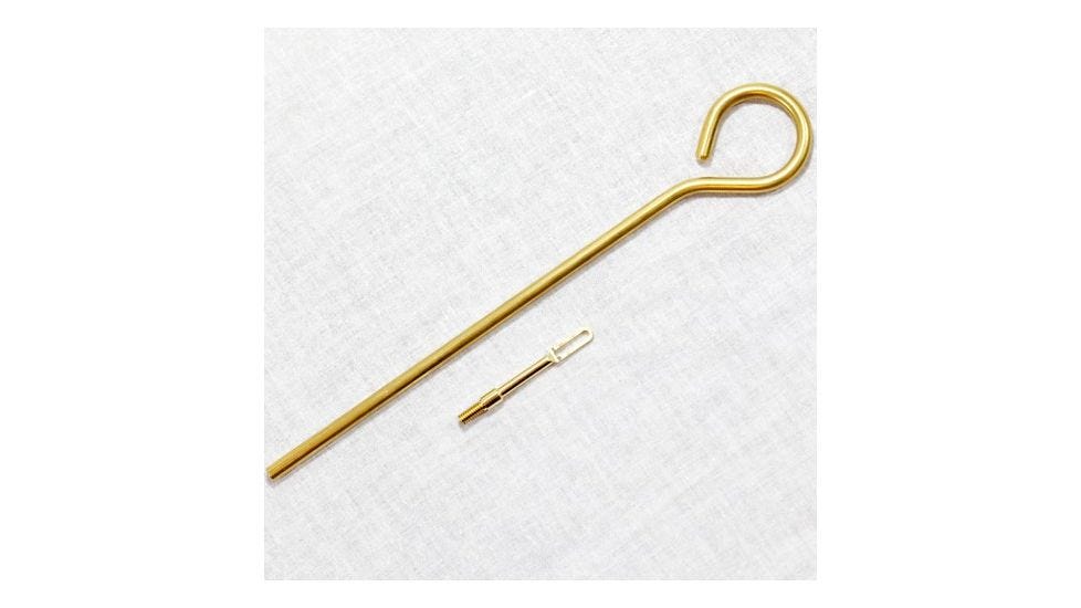 J Dewey Brass Gun Cleaning Rod Brass 24-pound All Calibers w/Loop