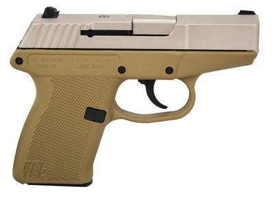 Kel-Tec P-11 9mm 3.1-inch Barrel 10rd Nicel Boron Slide Tan Frame