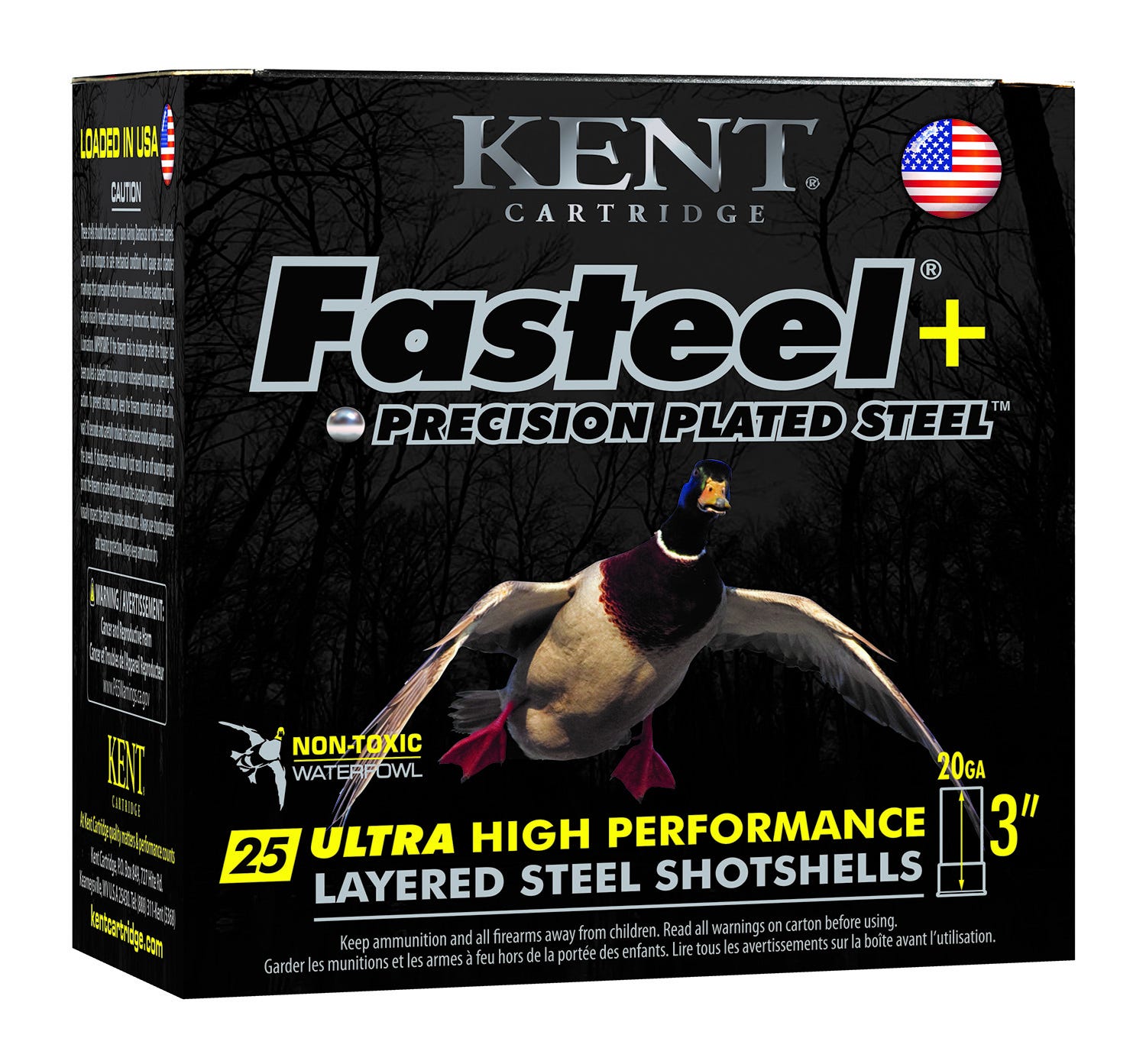 Kent Fasteel + Waterfowl 20 GA 4x6 Shot 1 oz 25-Rounds 3"