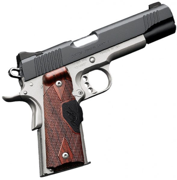 Kimber Custom Crimson Carry ll 45ACP 5 Inch 7 Rd Rosewood LaserGrips Stainless/ Black