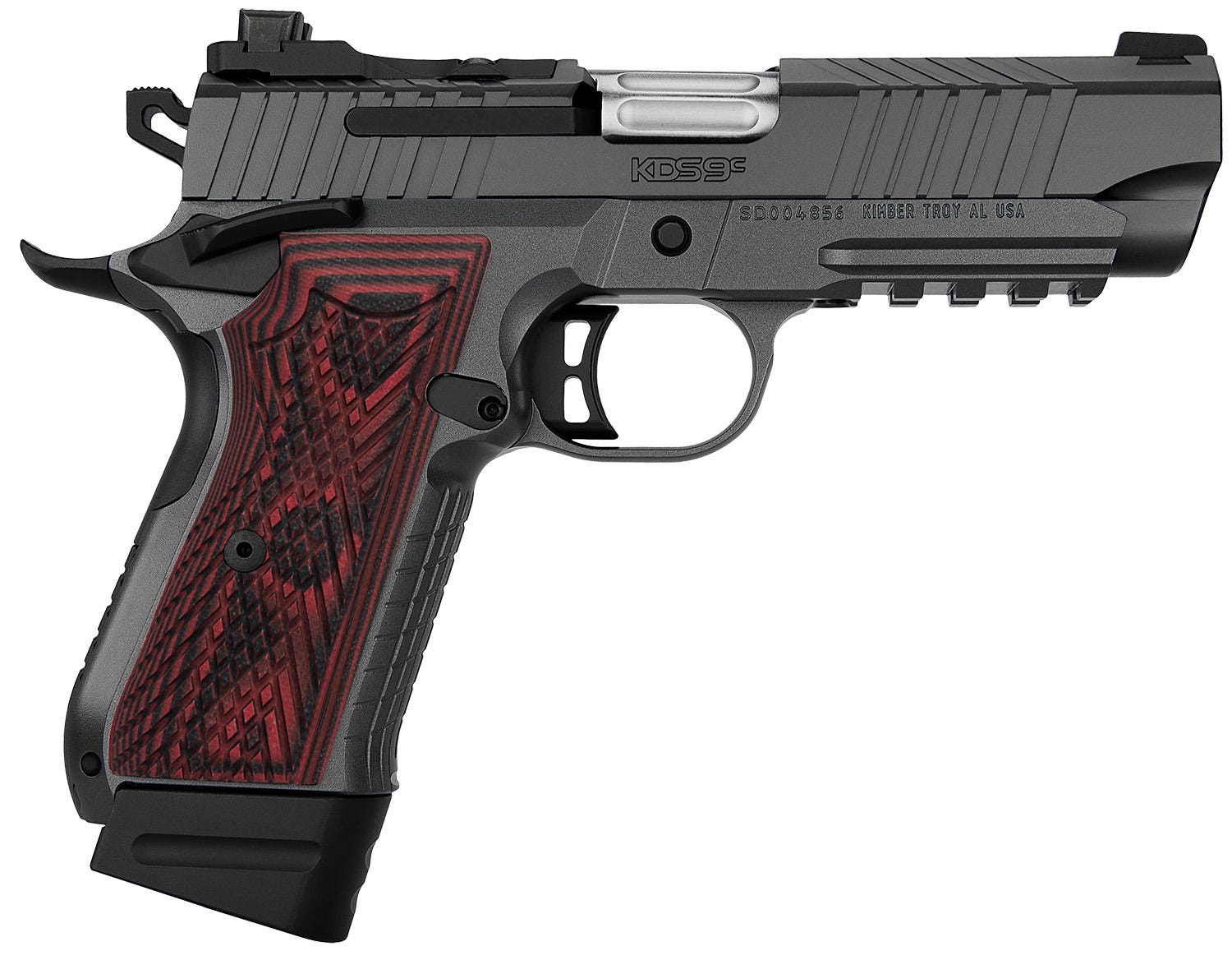 Kimber KDS9C Rail Grey 9mm 4.09" Barrel 15/18-Rounds