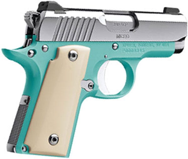 Kimber Micro Bel Air 380ACP 2.75 Inch 6 Rd Fixed Sights Bel Air Blue/ Mirror Polished
