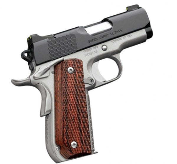 Kimber Super Carry Ultra Black / Satin Silver .45 ACP 3-inch 8rd Night Sights