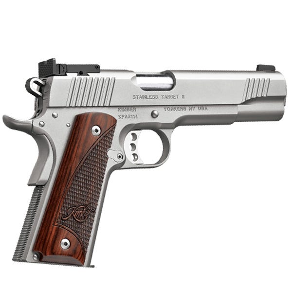 Kimber Stainless Target II 45 ACP 5" Barrel 7-Rounds Target Sights Stainless