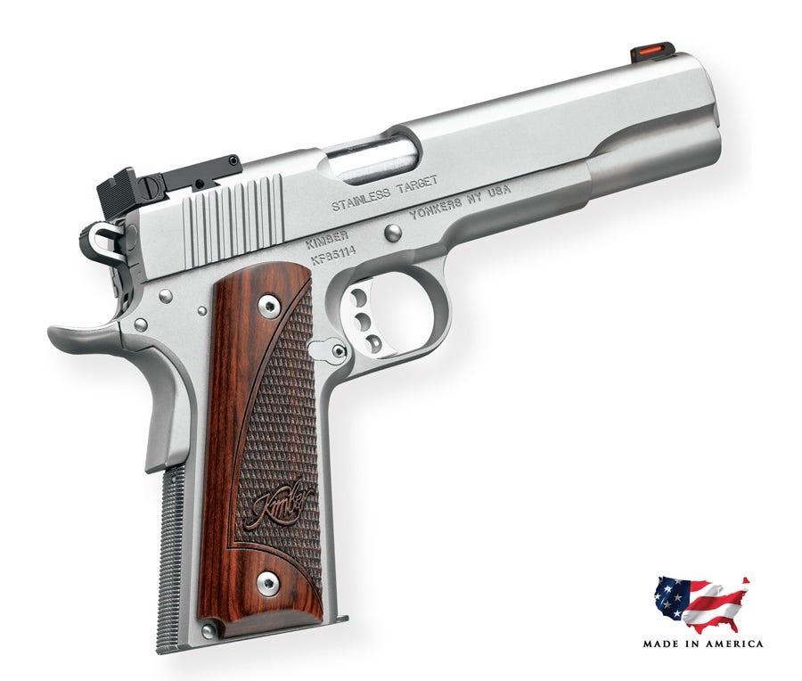 Kimber Target Stainless 10mm 6-inch 7Rds
