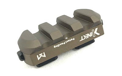 Kinetic Development Group Kinect M-LOK Rail Brown Single 3 Slot Picatinny Rail