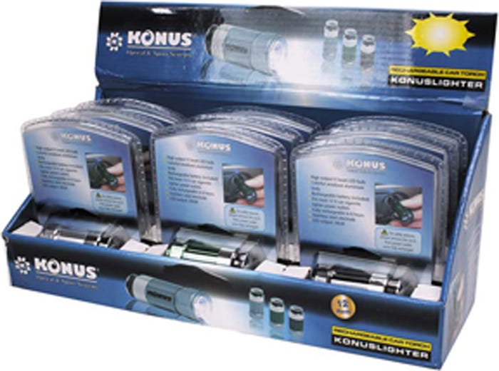 Konus CAR Torch Rechargeable 12pk