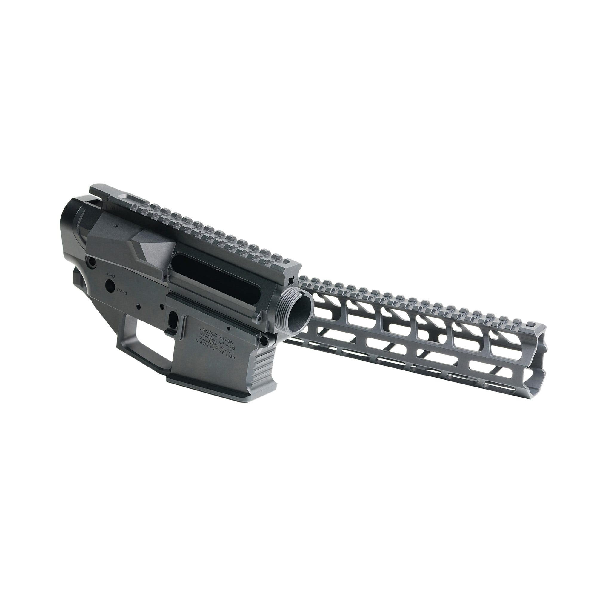 LanTac Raven AR-15 Billet Builder Set Black Multi-Cal 15" Rail