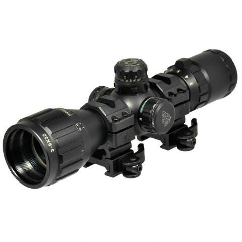 Leapers UTG 1" BugBuster Scope AO Mil-dot Reticle with QD Rings