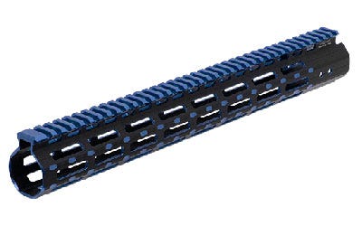 Leapers, Inc UTG Pro M-Lok Super Slim Free Floating Rail Black/Blue15-inch 2-Tone Fits AR-15 15-inch