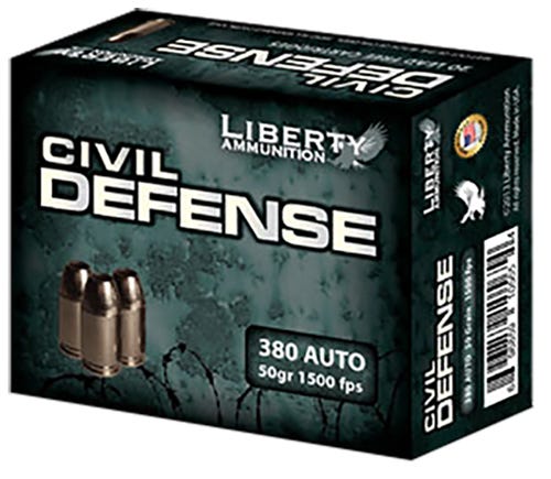 Liberty Civil Defense .380ACP 50GR HP 20Rds