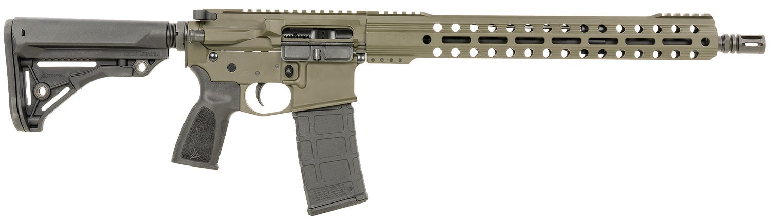 Live Free Armory Battle Rifle Lite OD Green 5.56 16" Barrel 30-Rounds