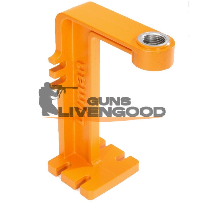 Lyman Brass Smith Powder Measure Stand Aluminum Orange - LIVENGOOD GUNS