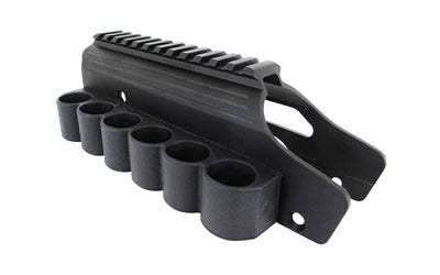 Lyman TacStar Shotgun Rail Mount with SideSaddle Black for Mossberg